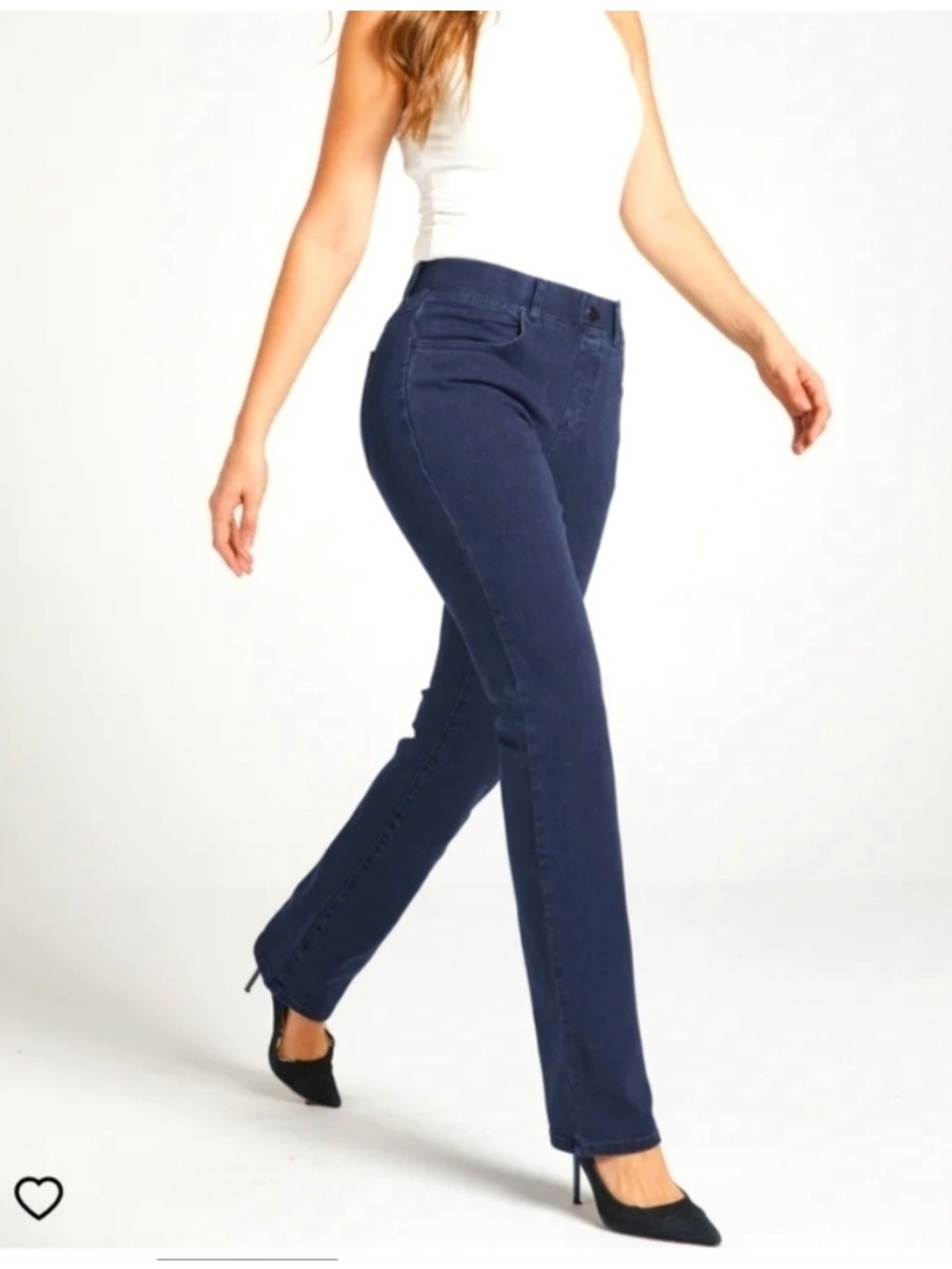NWT BETABRAND Classic Straight Leg Yoga Denim Pants